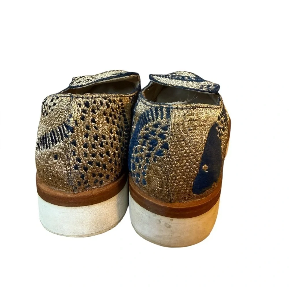 Free People Snake Eyes Metallic Loafers